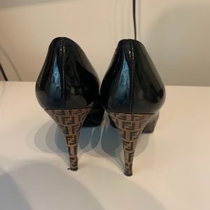 Fendi Zucca Print Heel Pumps